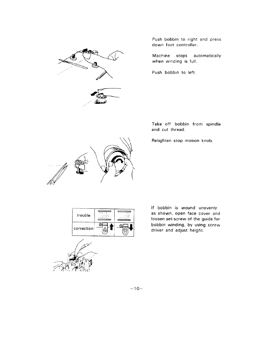 SINGER W1099 User Manual | Page 13 / 37