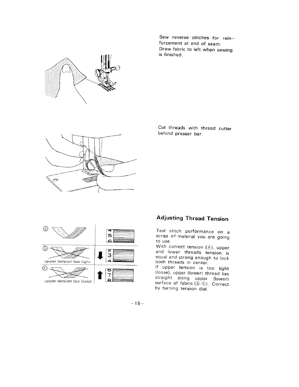 Adjusting thread tension | SINGER W1099 User Manual | Page 21 / 37