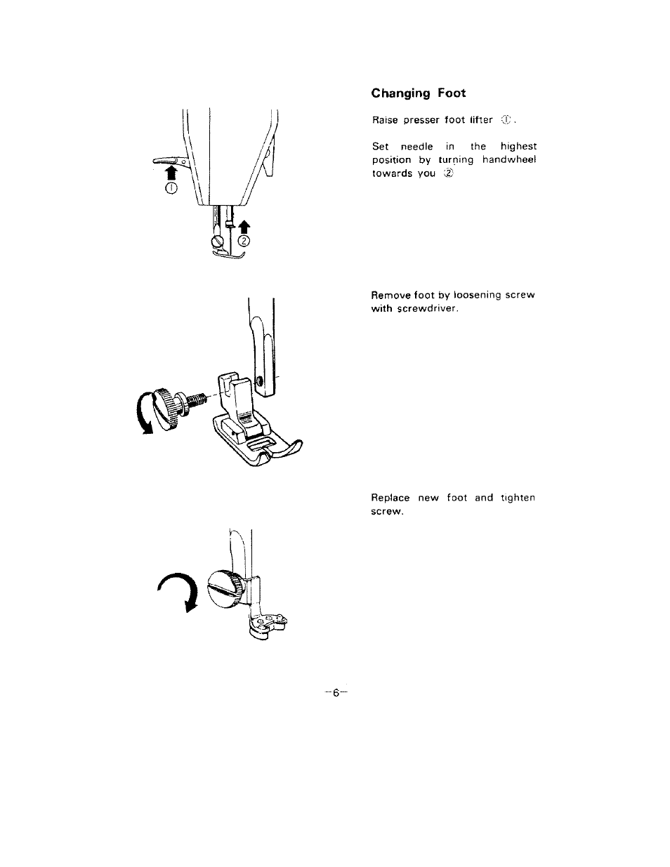 SINGER W1099 User Manual | Page 9 / 37