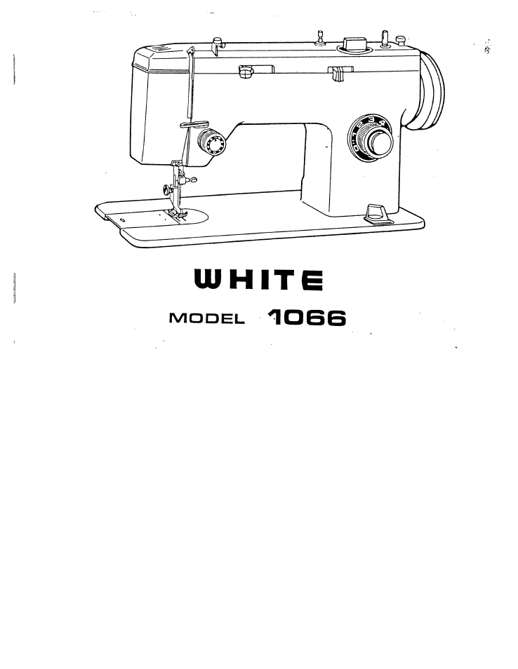 SINGER W1066 User Manual | 26 pages