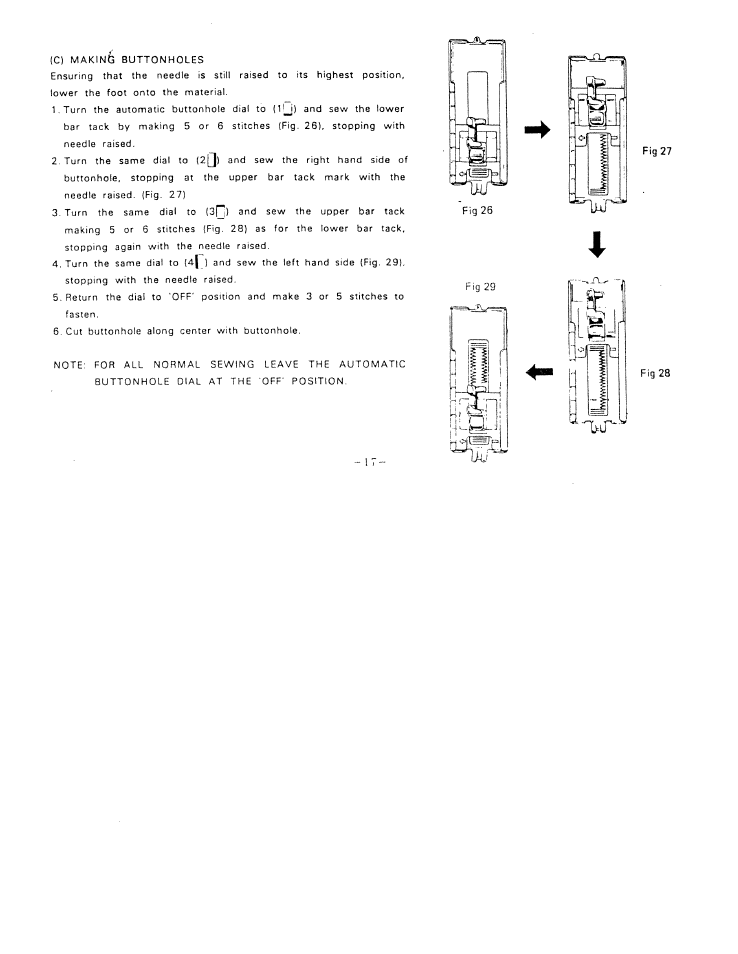 SINGER W1066 User Manual | Page 19 / 26