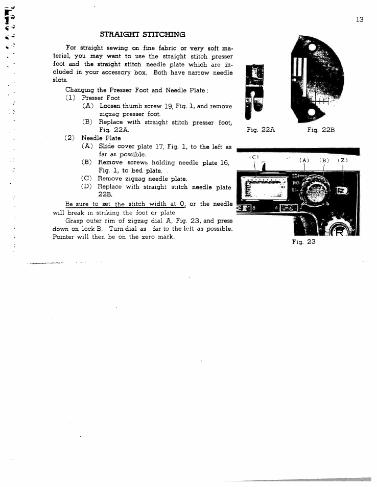 Straight stitching | SINGER W1166 User Manual | Page 14 / 48