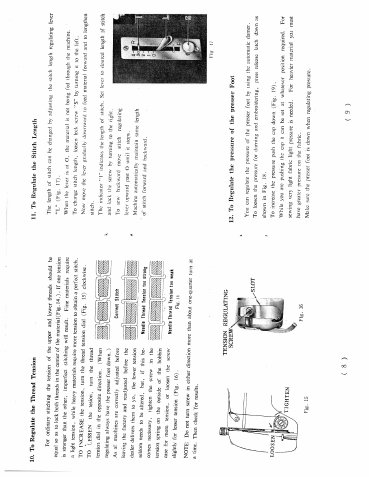 SINGER W2031 User Manual | Page 6 / 12