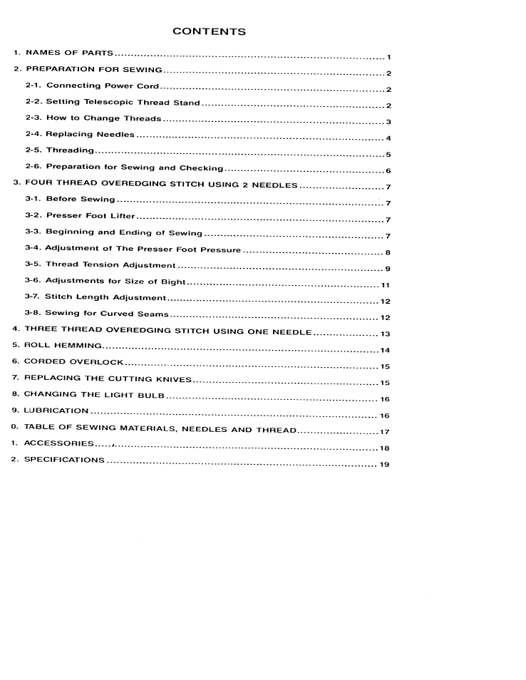 SINGER WSL7234 User Manual | Page 5 / 24