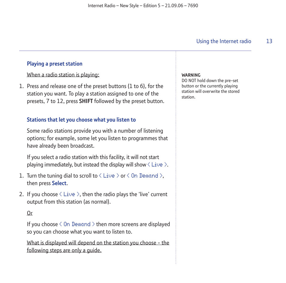 BT Internet Radio User Manual | Page 13 / 40