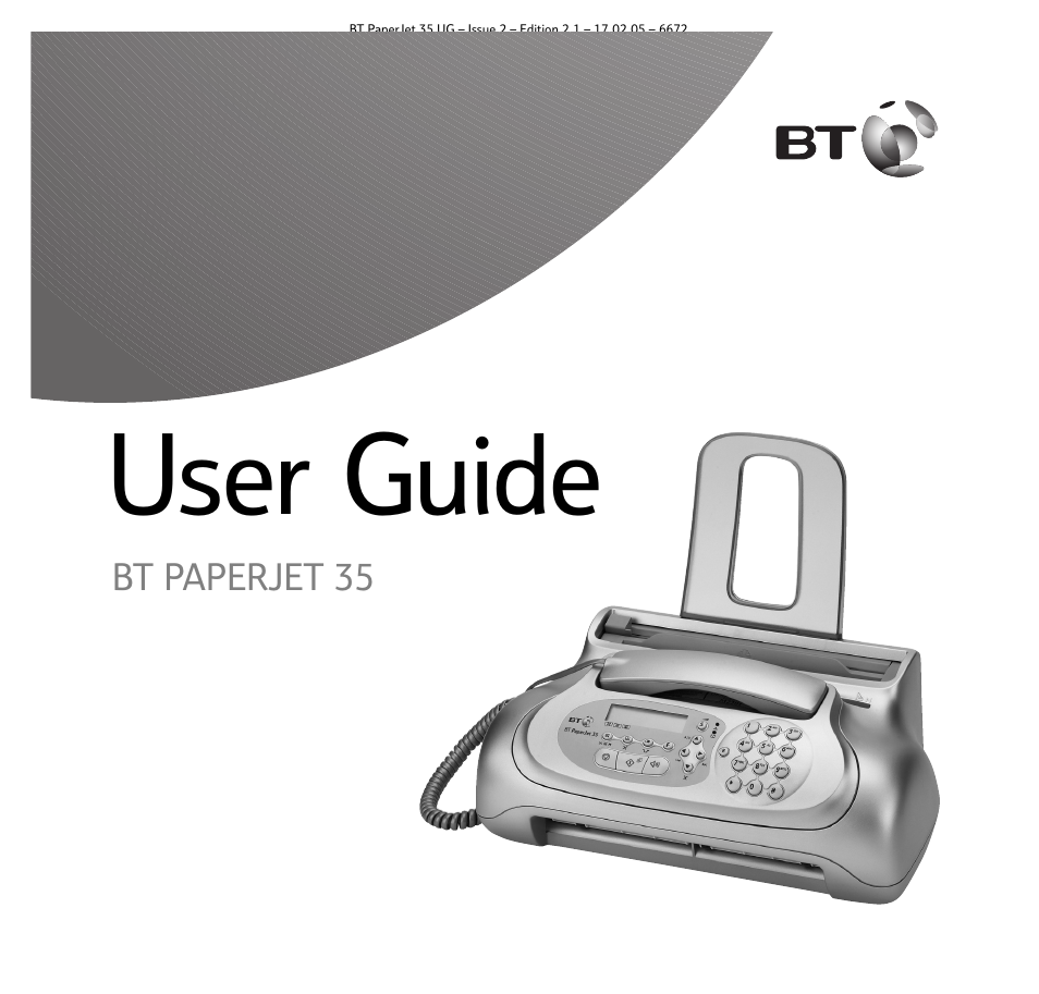 BT PaperJet 35 User Manual | 75 pages