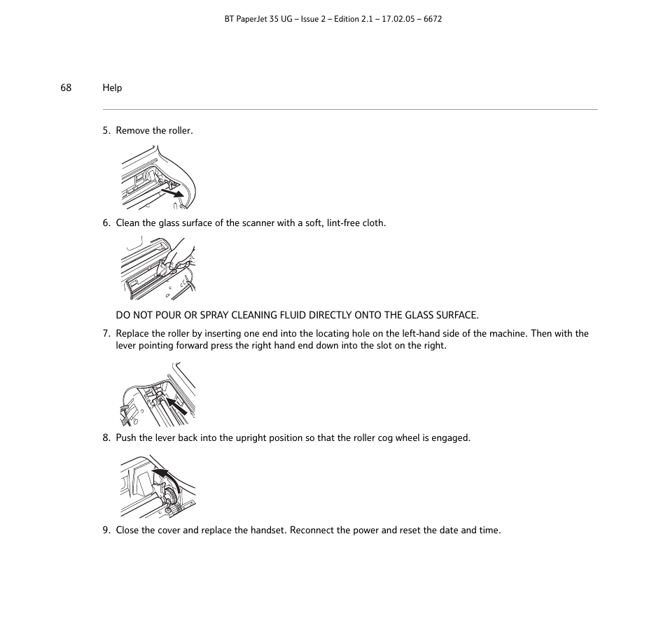 BT PaperJet 35 User Manual | Page 68 / 75