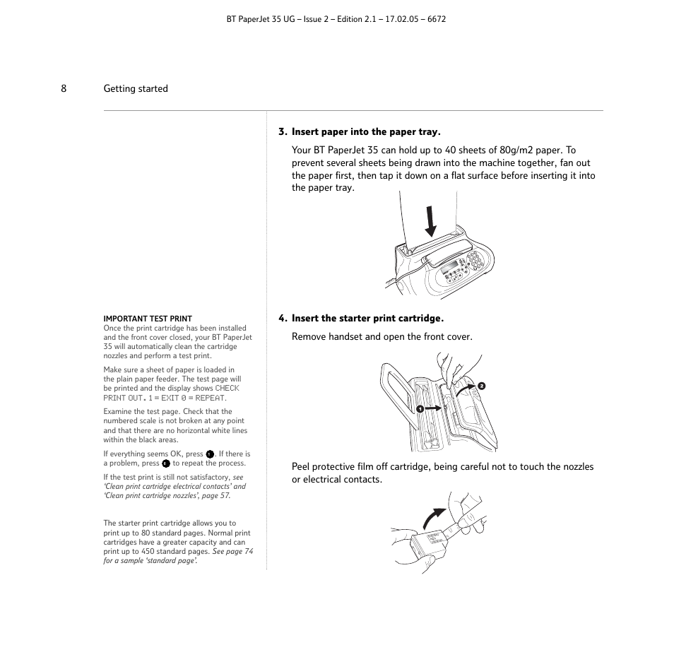 BT PaperJet 35 User Manual | Page 8 / 75