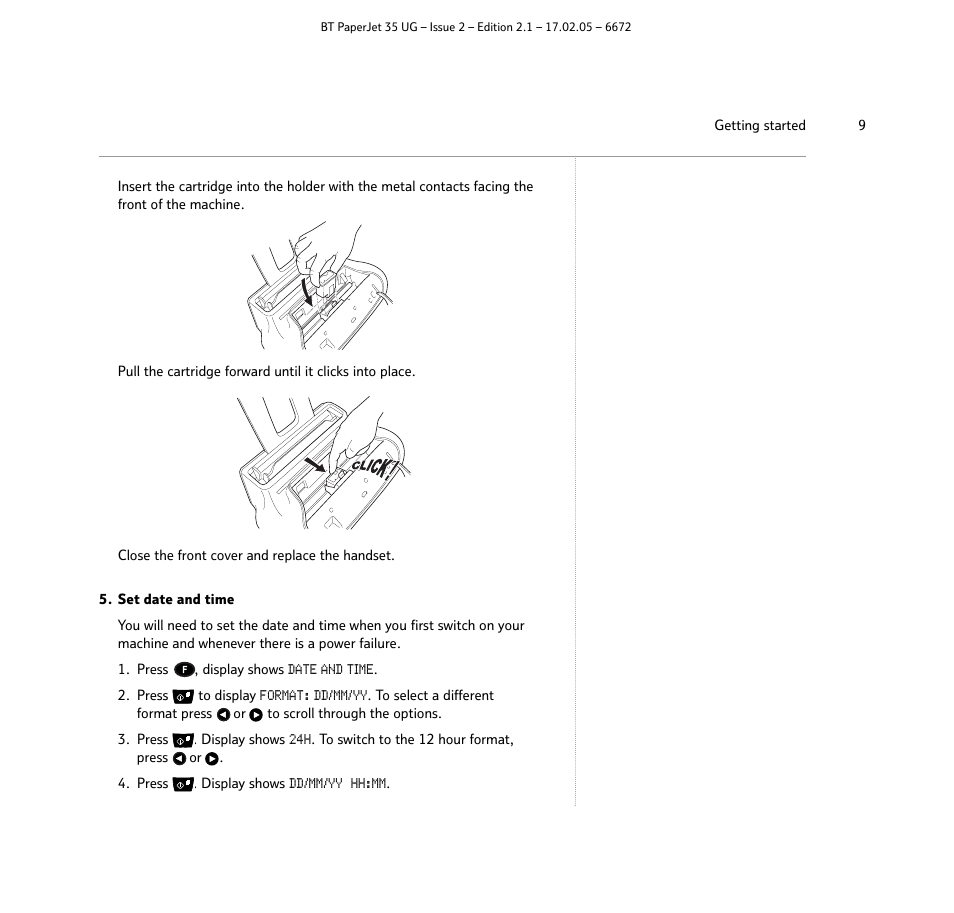 BT PaperJet 35 User Manual | Page 9 / 75