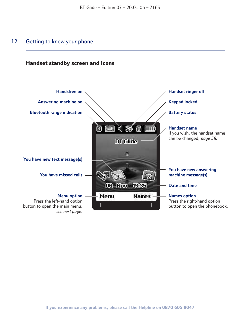 BT Glide 7163 User Manual | Page 12 / 76