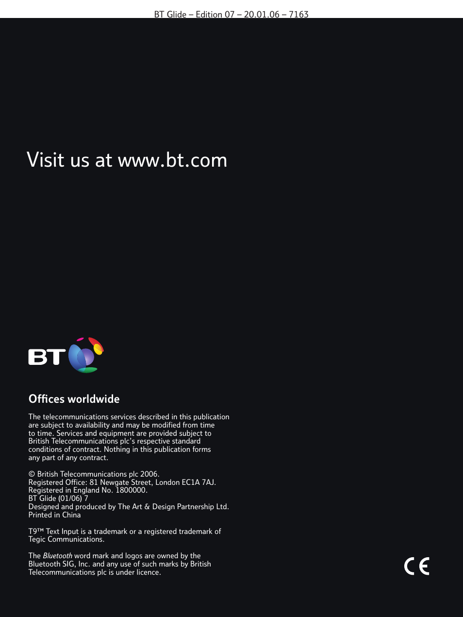 BT Glide 7163 User Manual | Page 76 / 76