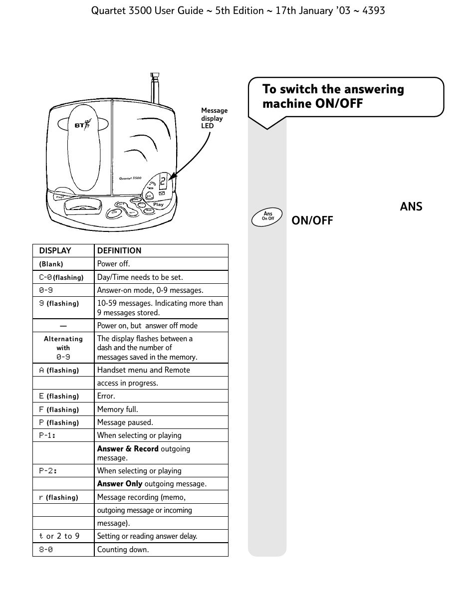 BT 3500 User Manual | Page 39 / 72