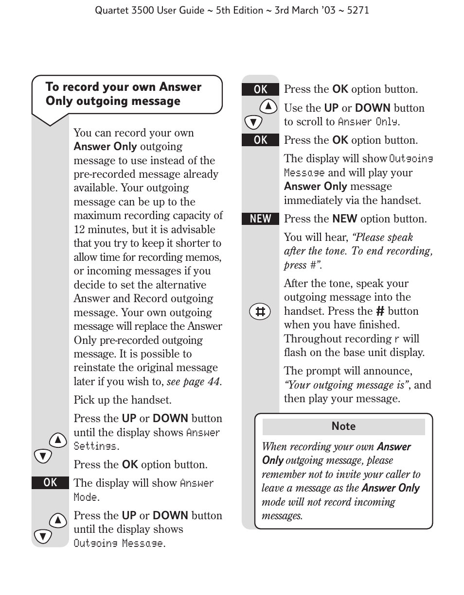 BT 3500 User Manual | Page 44 / 72