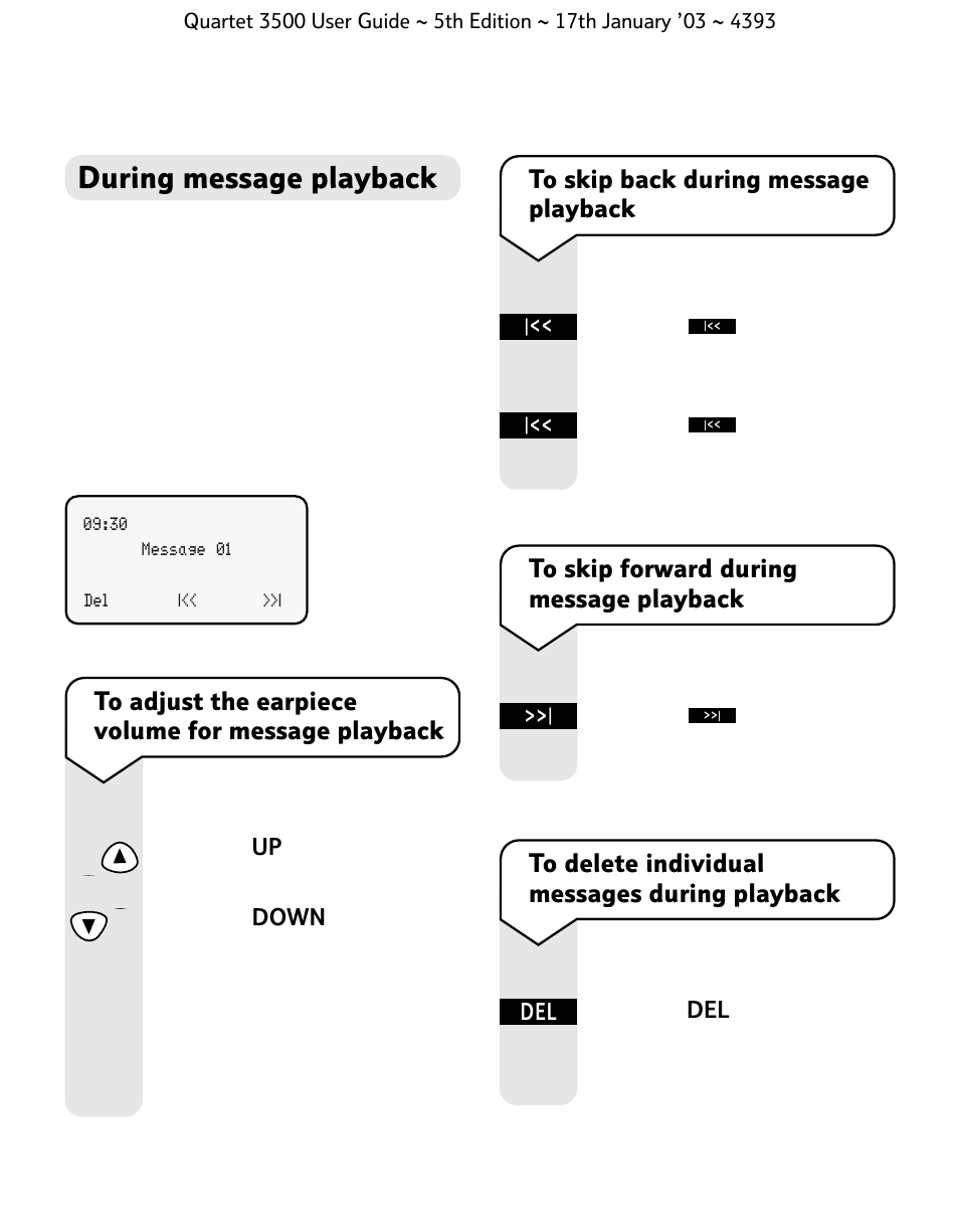 During message playback | BT 3500 User Manual | Page 52 / 72