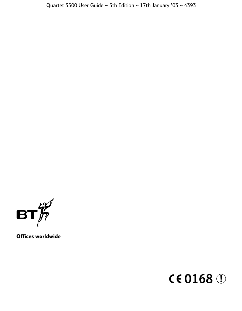 BT 3500 User Manual | Page 72 / 72