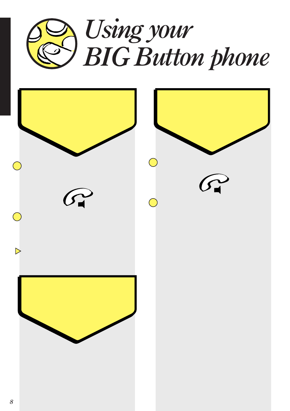 Using your big button phone | BT BIG Button phone User Manual | Page 10 / 23