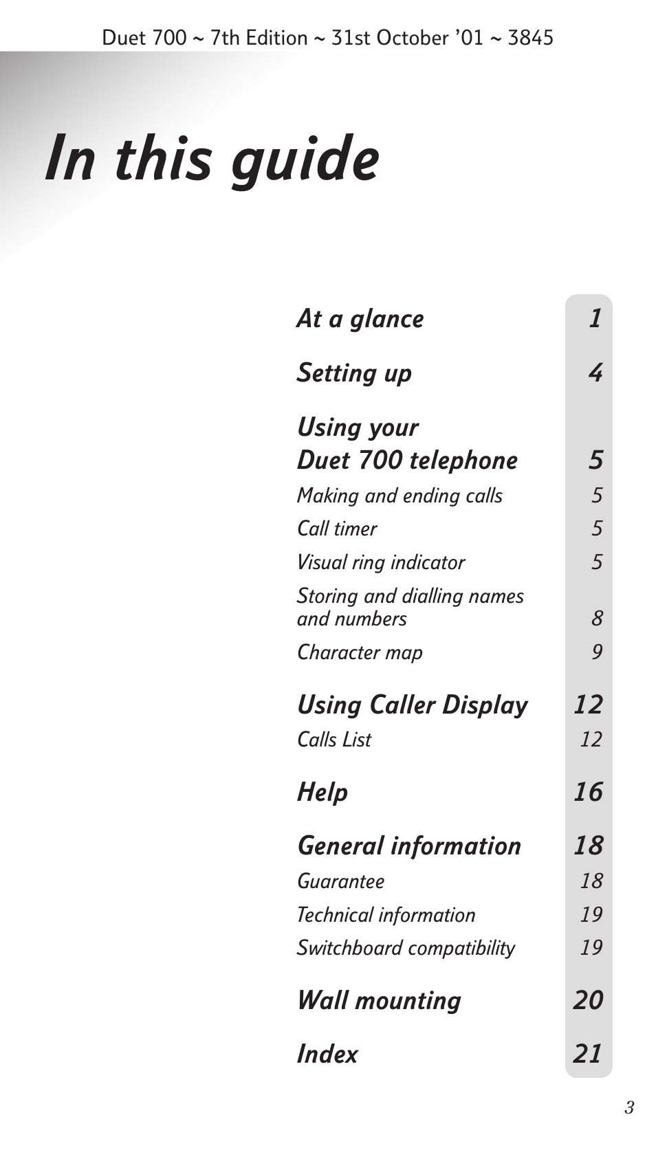 BT Synergy 700 User Manual | Page 3 / 22