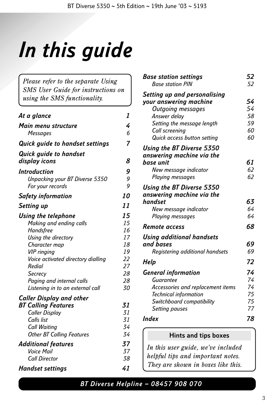 BT 5350 User Manual | Page 5 / 83