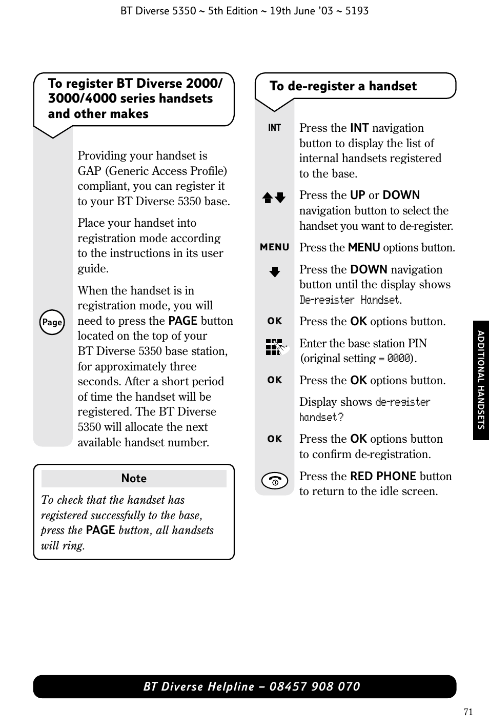 BT 5350 User Manual | Page 73 / 83
