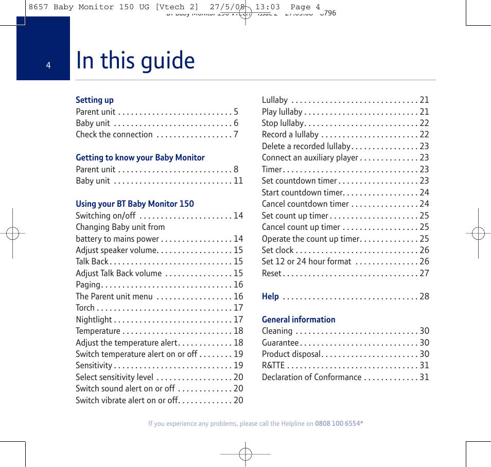 BT 150 User Manual | Page 4 / 32