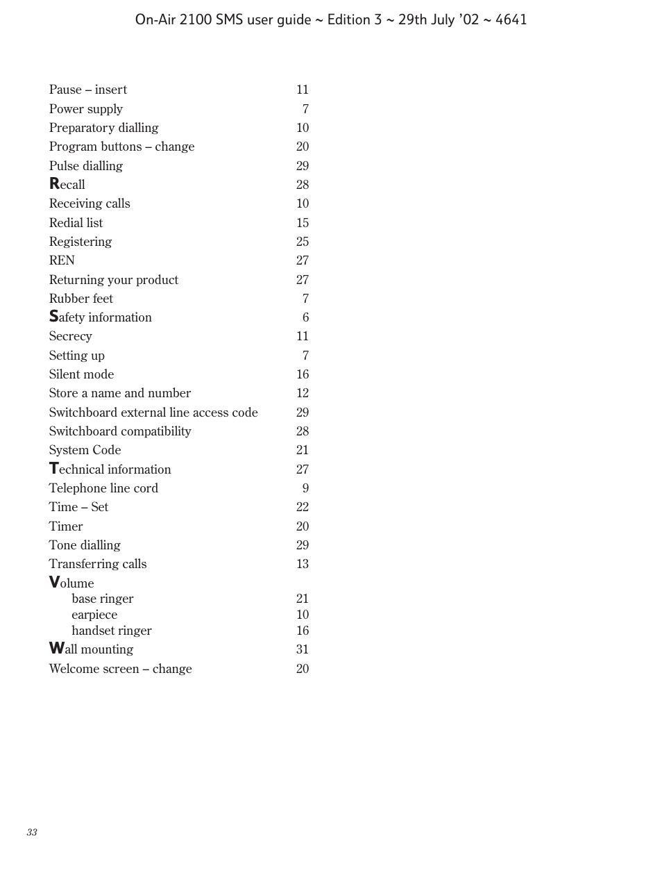BT Relate SMS User Manual | Page 34 / 35