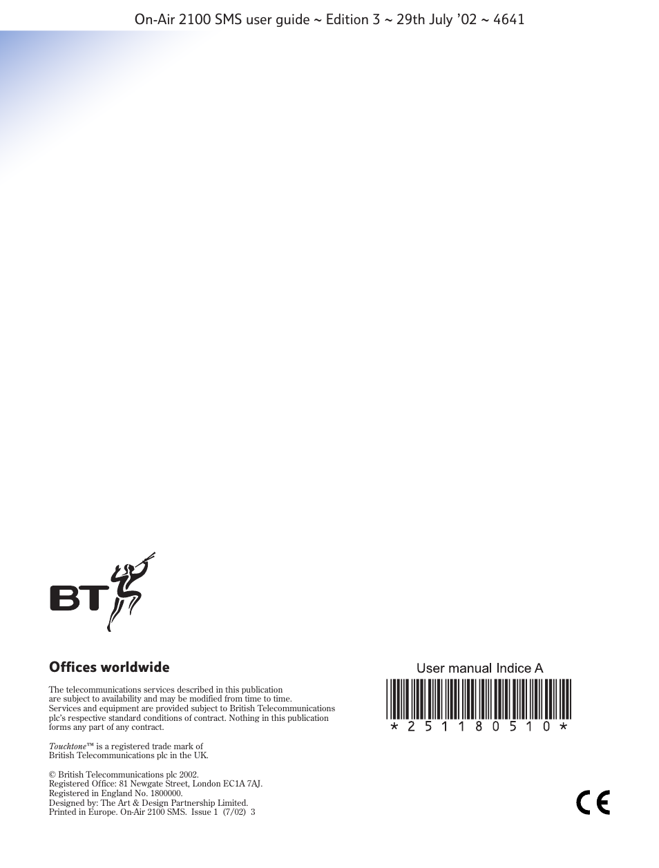 BT Relate SMS User Manual | Page 35 / 35