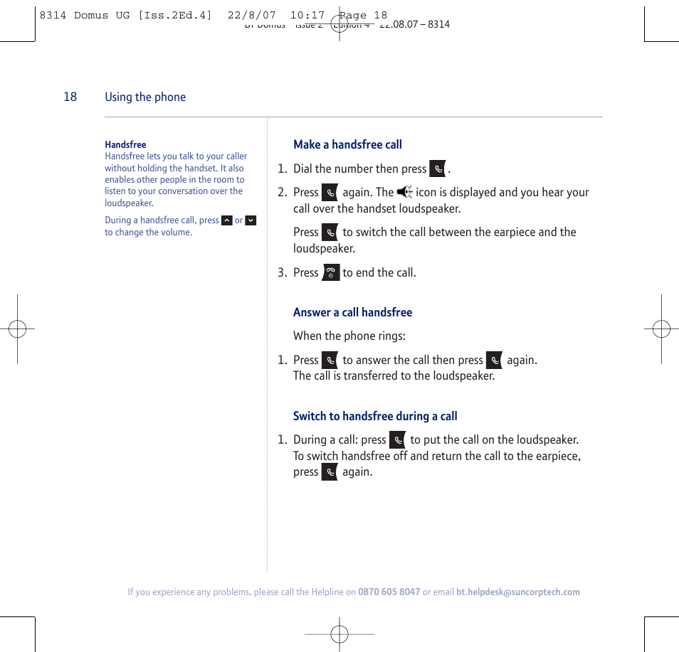 BT Domus User Manual | Page 18 / 72