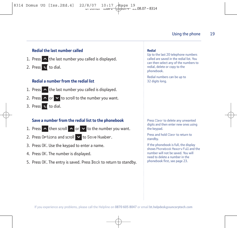 BT Domus User Manual | Page 19 / 72