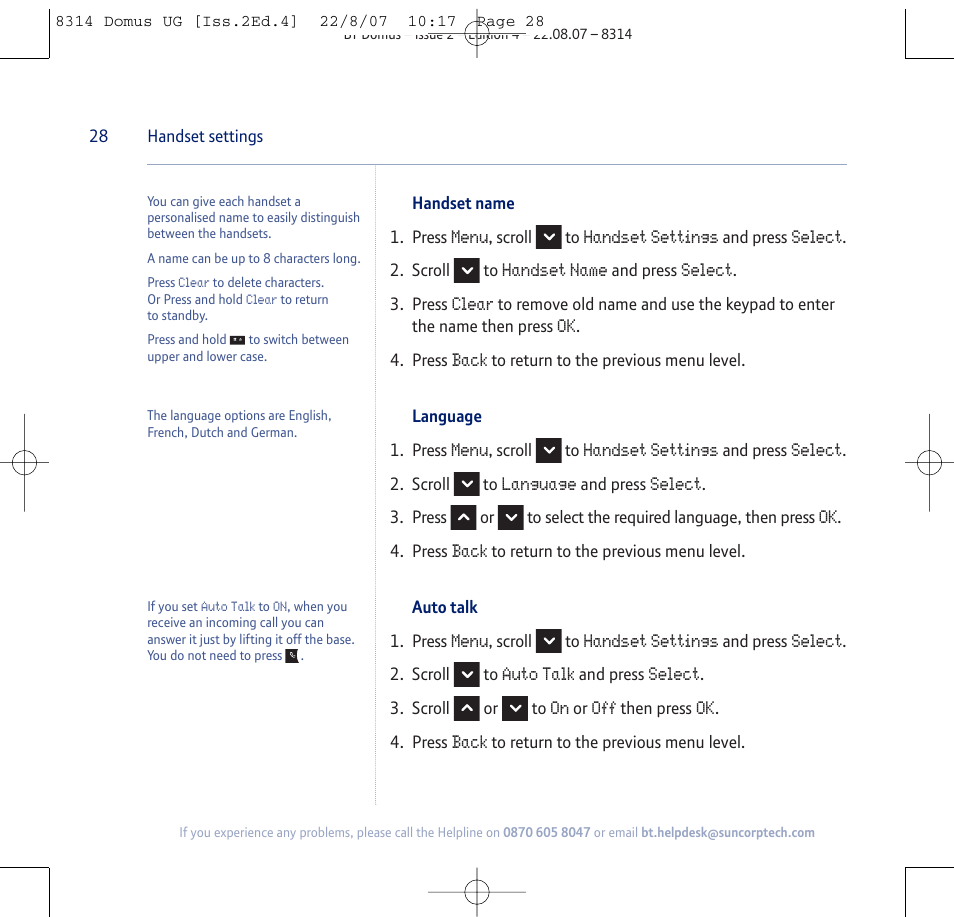 BT Domus User Manual | Page 28 / 72