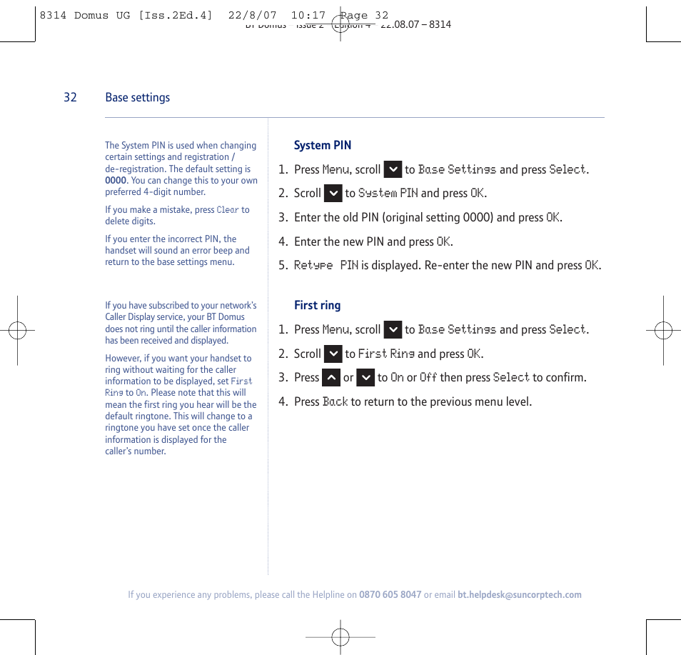 BT Domus User Manual | Page 32 / 72