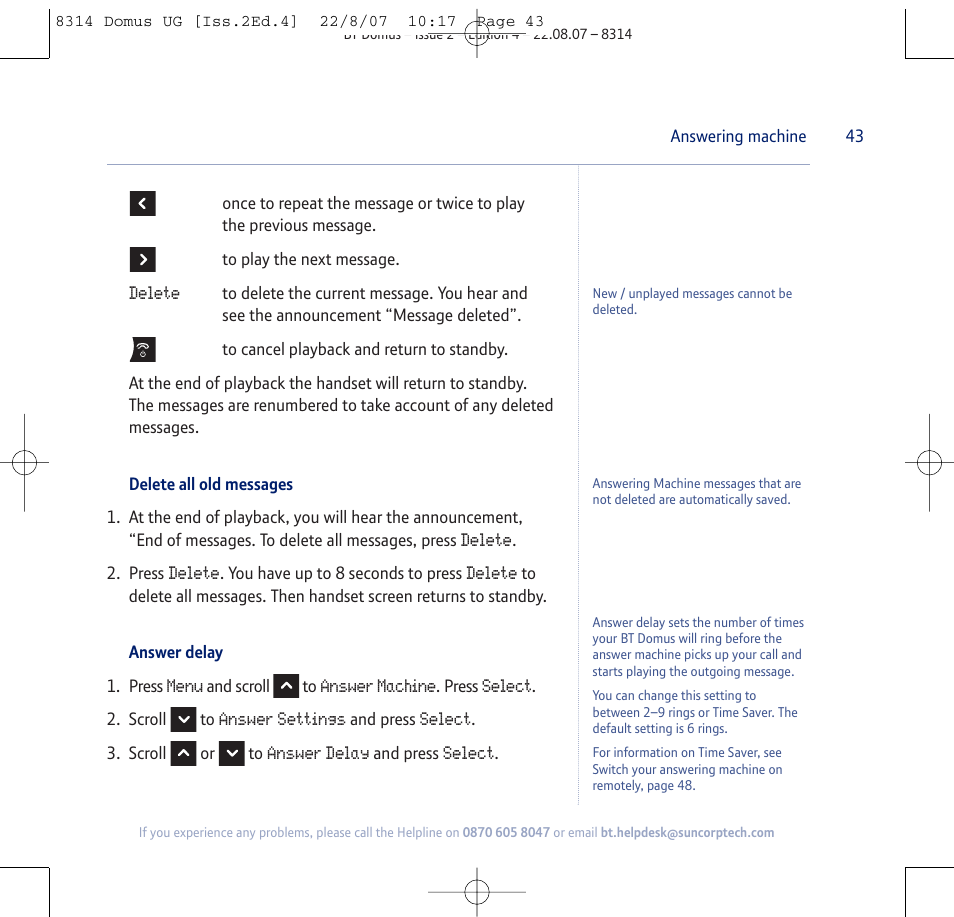 BT Domus User Manual | Page 43 / 72