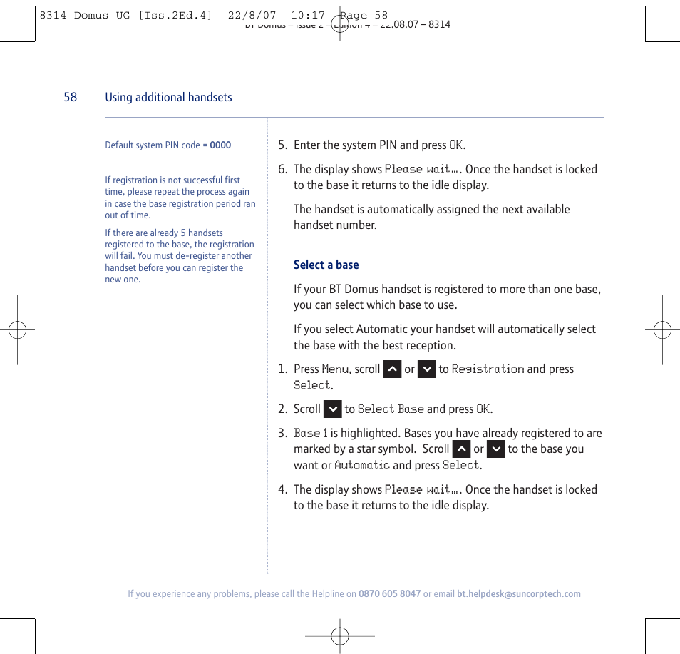 BT Domus User Manual | Page 58 / 72