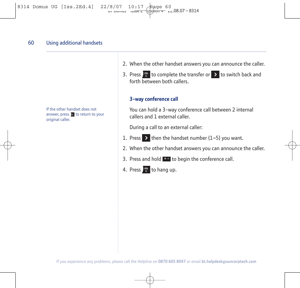 BT Domus User Manual | Page 60 / 72