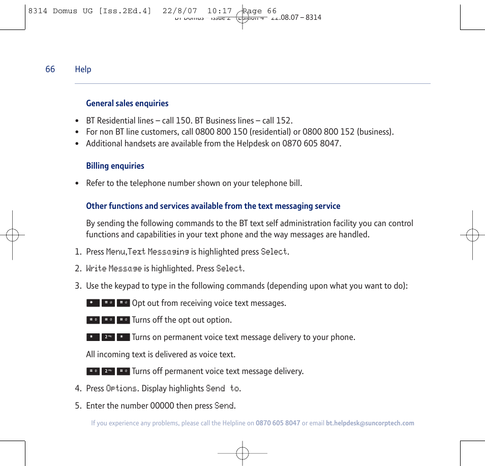 BT Domus User Manual | Page 66 / 72
