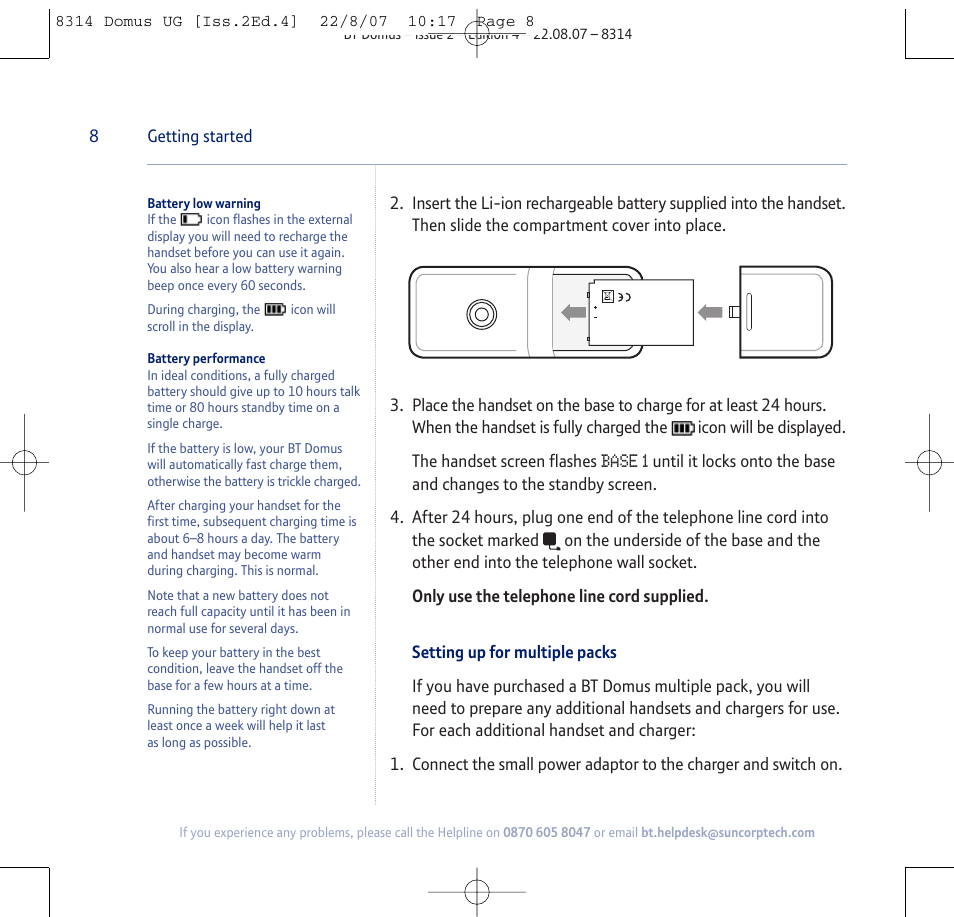 BT Domus User Manual | Page 8 / 72