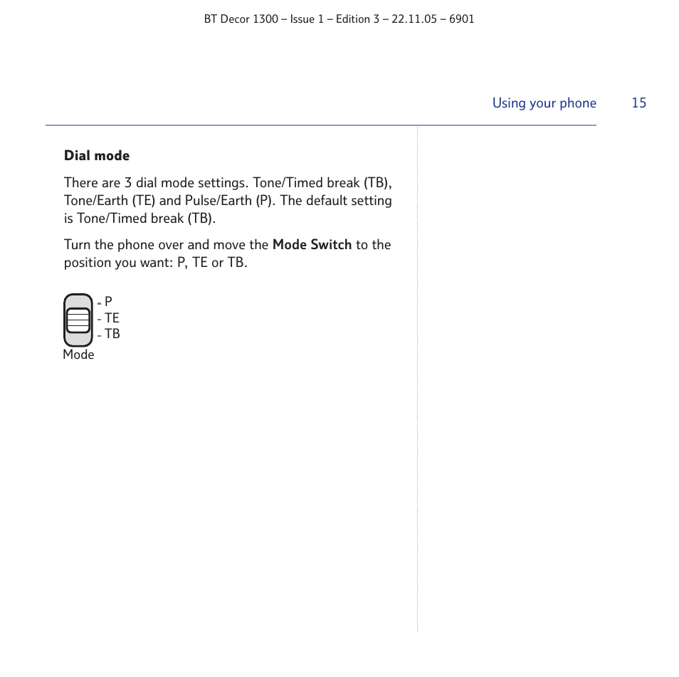 BT Decor 1300 User Manual | Page 15 / 40