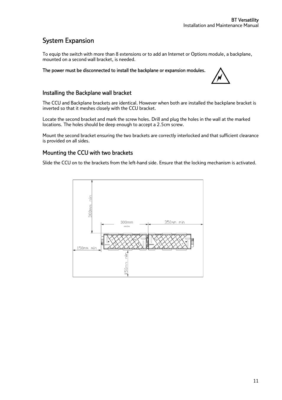 System expansion | BT Versatility User Manual | Page 12 / 59