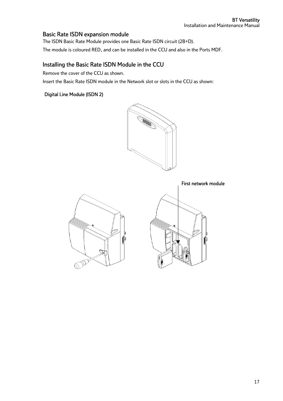 BT Versatility User Manual | Page 18 / 59
