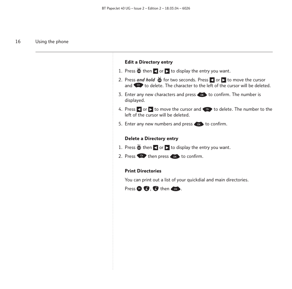 BT PaperJet 40 User Manual | Page 16 / 52