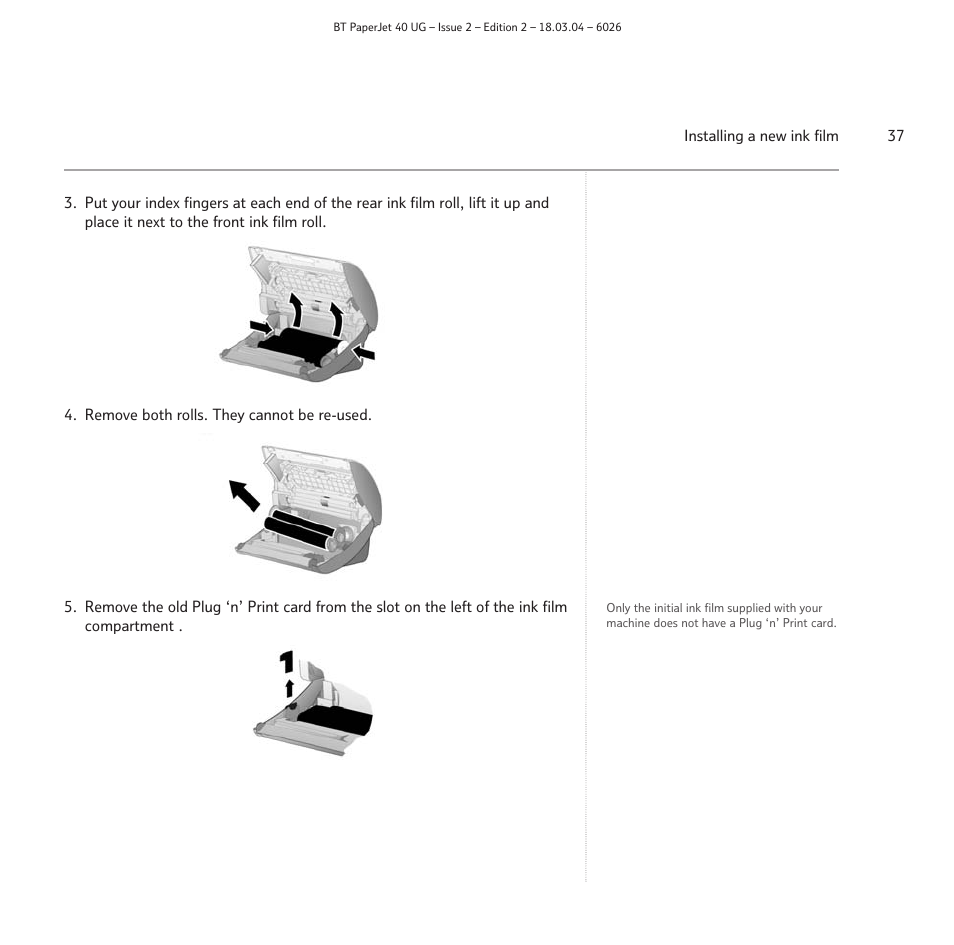 BT PaperJet 40 User Manual | Page 37 / 52