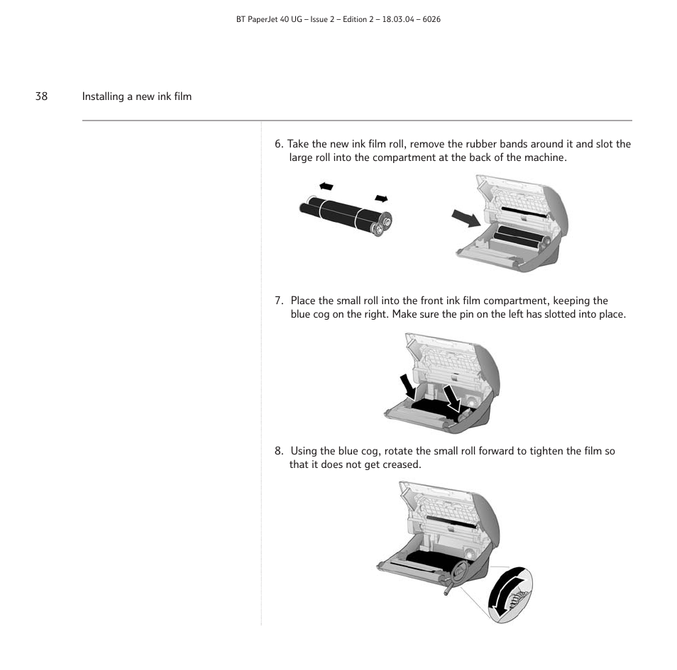 BT PaperJet 40 User Manual | Page 38 / 52