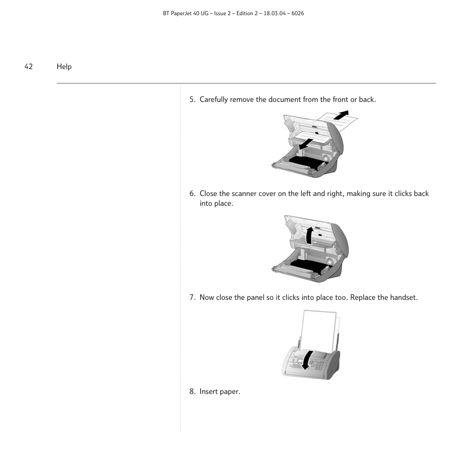 BT PaperJet 40 User Manual | Page 42 / 52