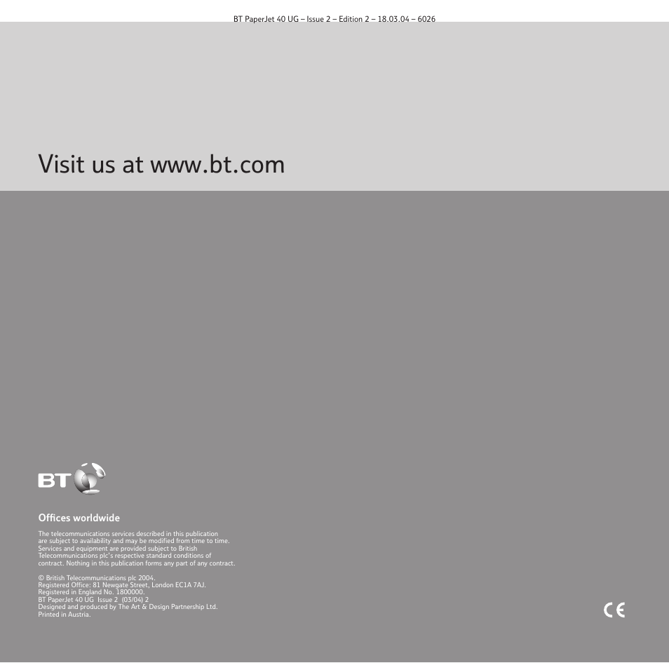 BT PaperJet 40 User Manual | Page 52 / 52