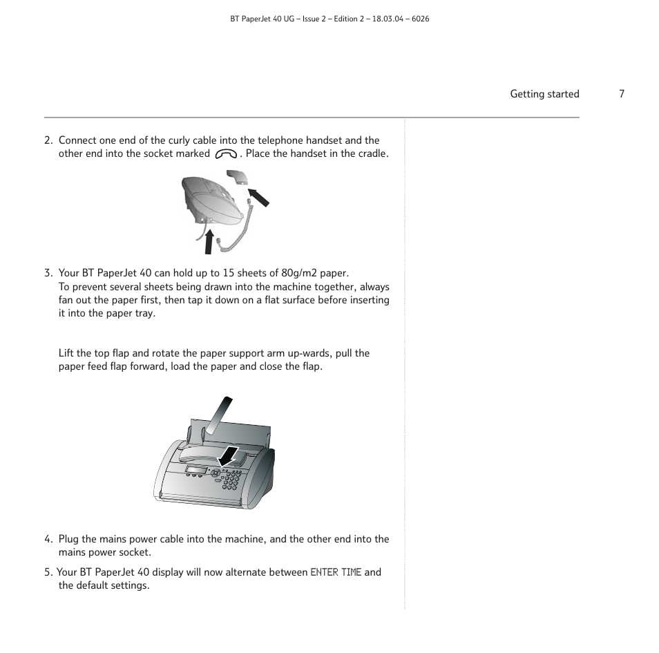 BT PaperJet 40 User Manual | Page 7 / 52