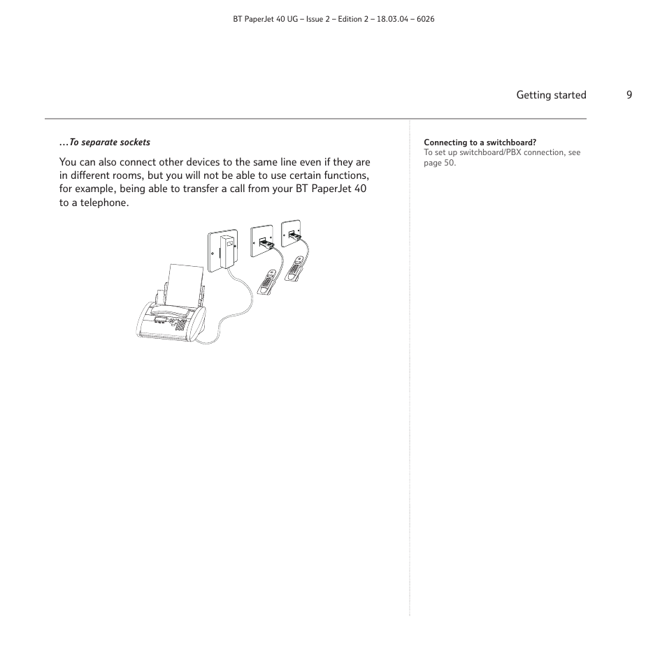 BT PaperJet 40 User Manual | Page 9 / 52