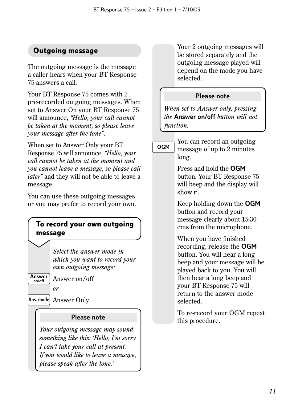 BT 75 User Manual | Page 13 / 32