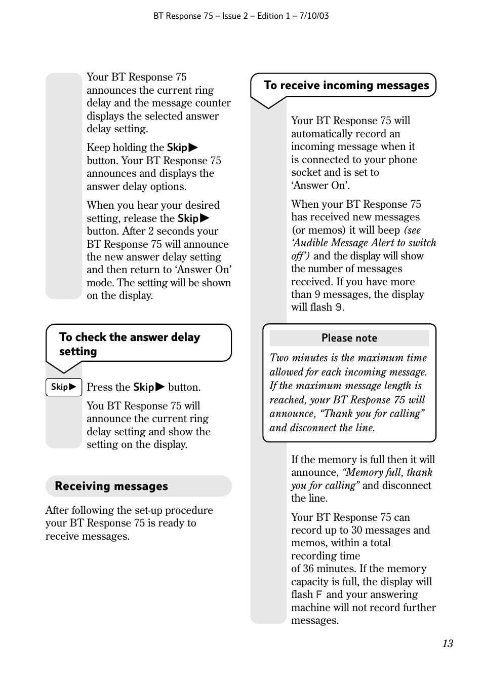 BT 75 User Manual | Page 15 / 32