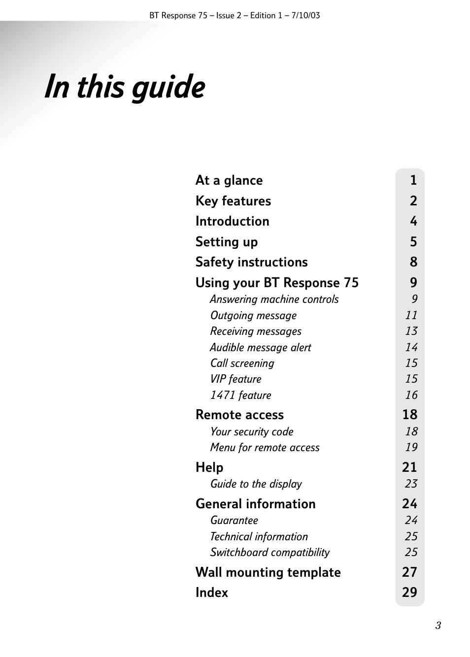 BT 75 User Manual | Page 5 / 32