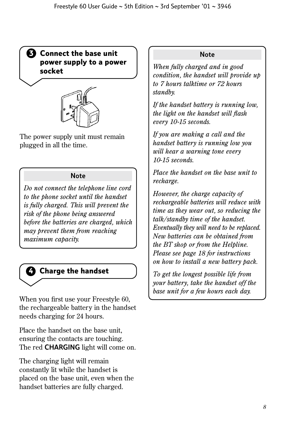 BT Freestyle 60 User Manual | Page 11 / 32