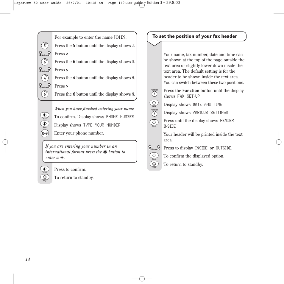 BT paperjet 50 User Manual | Page 16 / 56